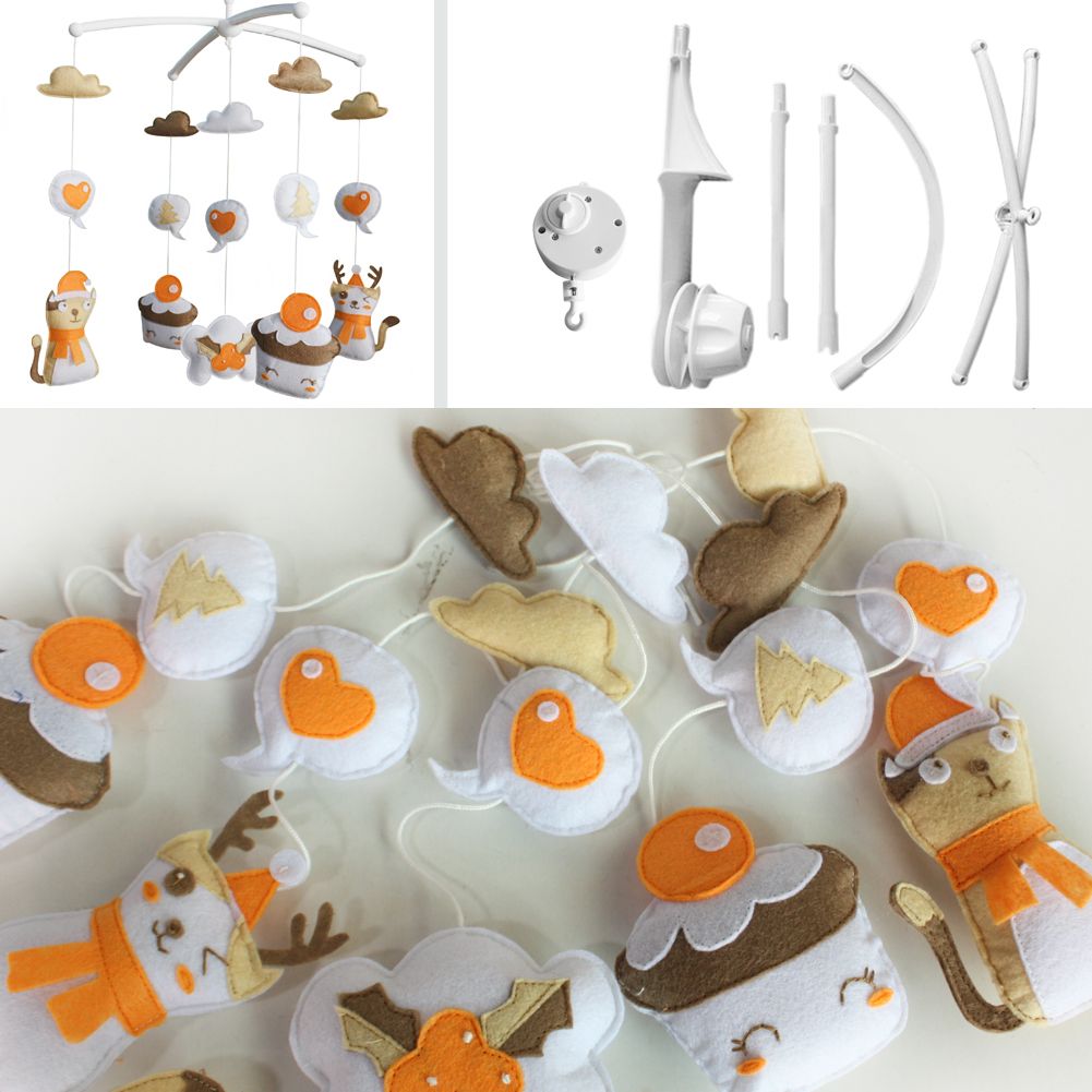 [Winter] Handmade Nursery Decor Gift, Crib Toy, Crib Mobile